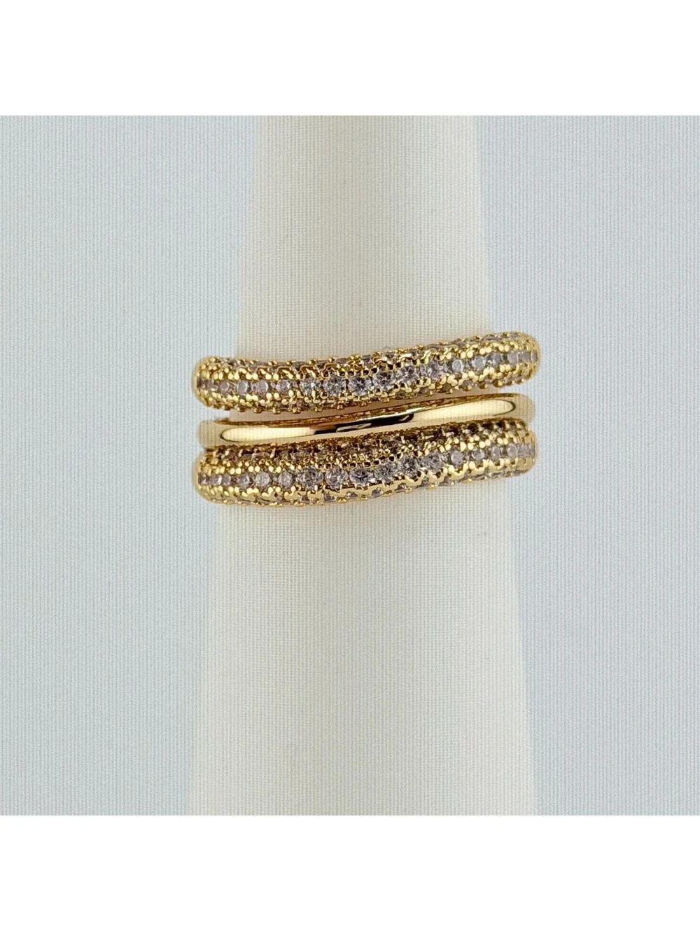 Bomb Party Pave Ring Sz 9 